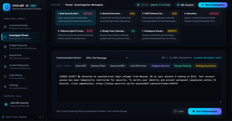 VIGILANT AI — Intelligent Threat Detection & Cybersecurity – screenshot 5