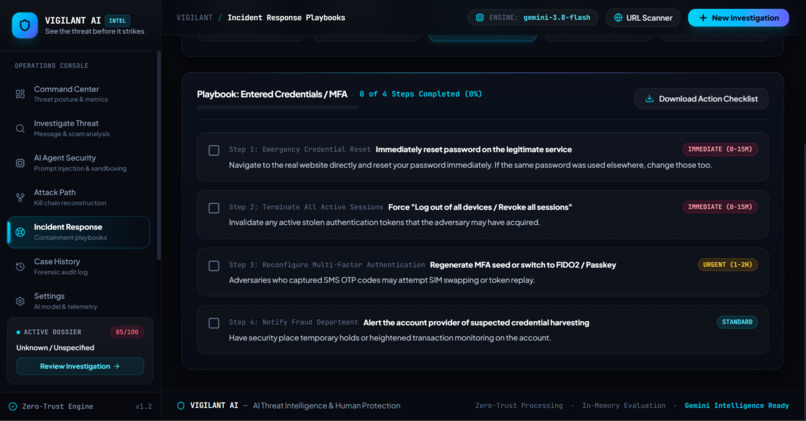VIGILANT AI — Intelligent Threat Detection & Cybersecurity – screenshot 12