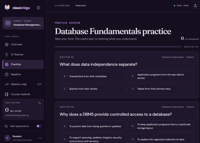 ClassBridge – AI Classroom Recovery Engine – screenshot 1