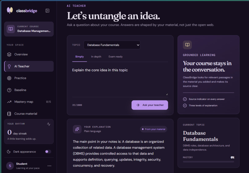 ClassBridge – AI Classroom Recovery Engine – screenshot 3