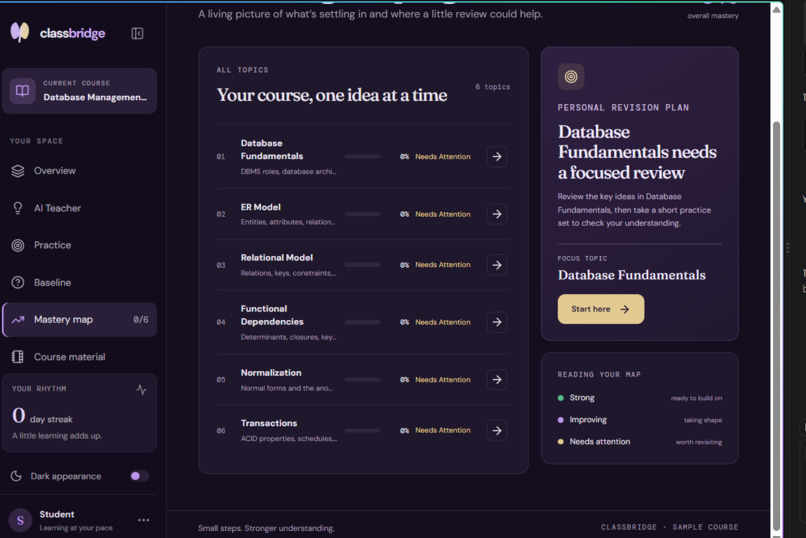 ClassBridge – AI Classroom Recovery Engine – screenshot 4