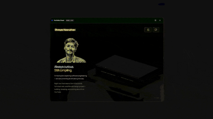 Interactive Portfolio using WebGL – screenshot 2