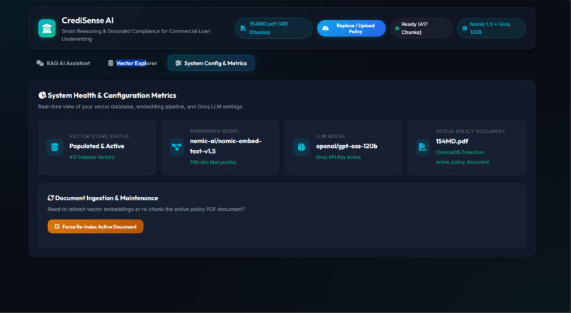 CrediSense AI: Credit Policy RAG Engine – screenshot 5