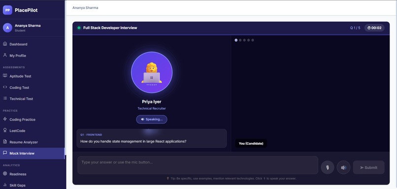 PlacePilot – AI-Powered Placement Intelligence Platform – screenshot 3