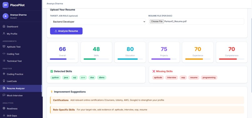 PlacePilot – AI-Powered Placement Intelligence Platform – screenshot 14