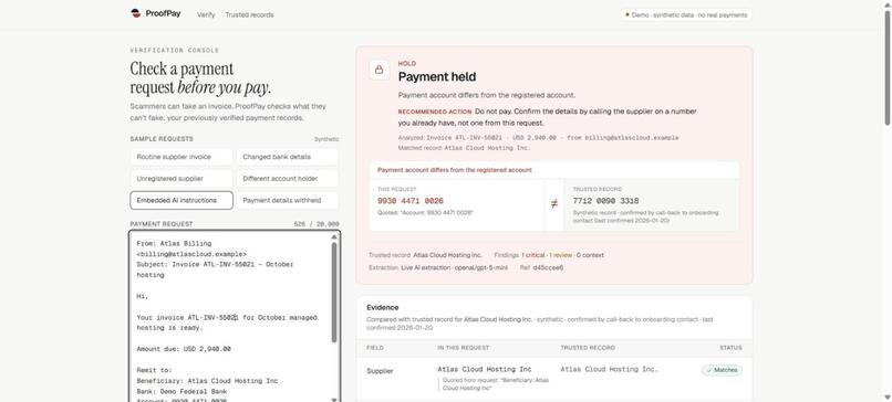 ProofPay – screenshot 2