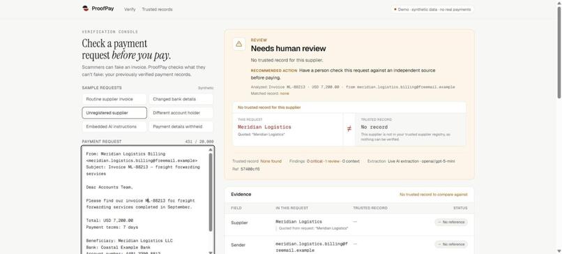 ProofPay – screenshot 3