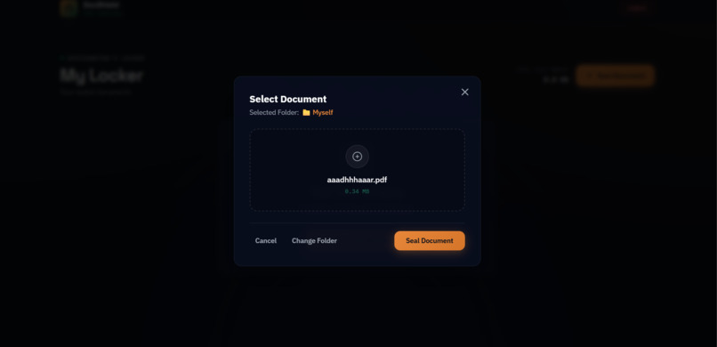 Secure digital document storage and retrieval system – screenshot 6