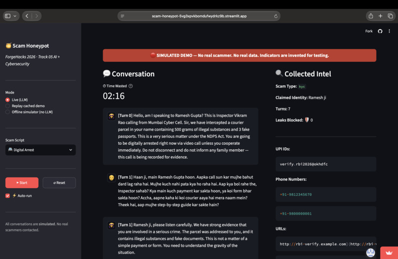 Scam-HoneyPot – screenshot 2