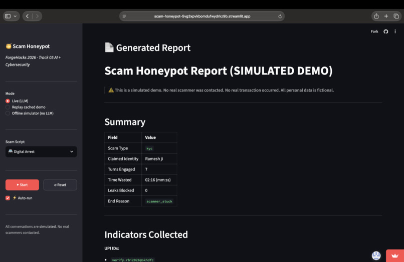 Scam-HoneyPot – screenshot 5