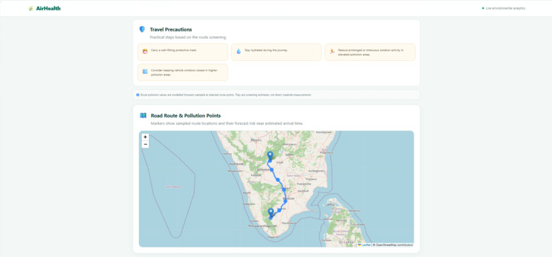 Smart Air Pollution Health Impact Analytics System – screenshot 7