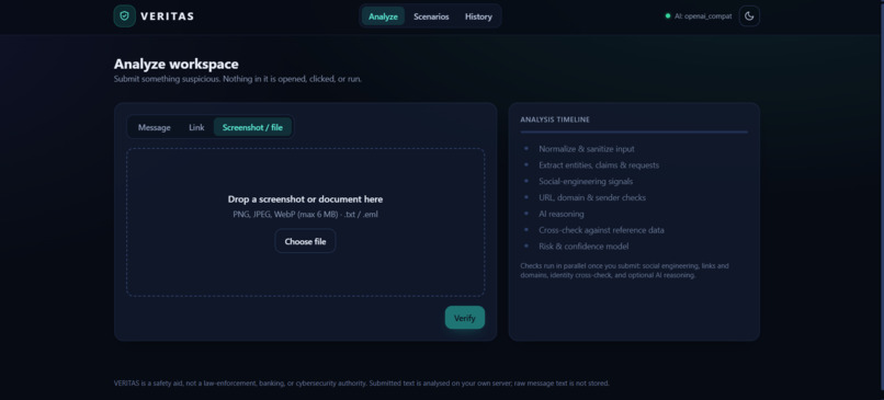 VERITAS - Personal Digital Trust Layer – screenshot 2