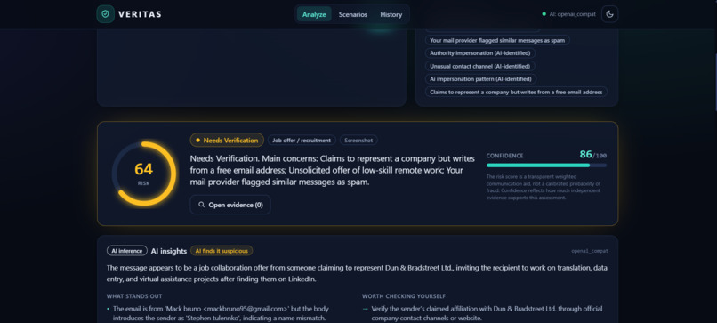 VERITAS - Personal Digital Trust Layer – screenshot 3