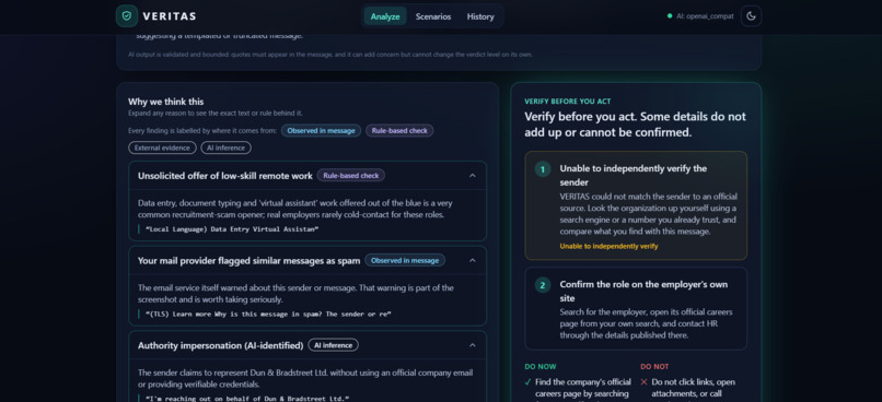 VERITAS - Personal Digital Trust Layer – screenshot 4
