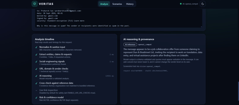 VERITAS - Personal Digital Trust Layer – screenshot 5