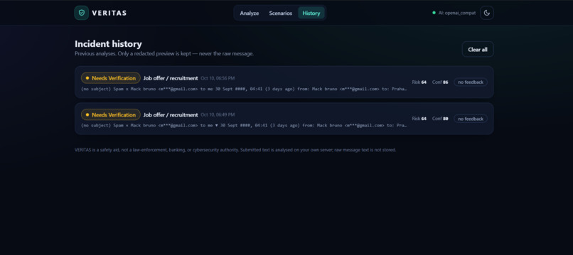 VERITAS - Personal Digital Trust Layer – screenshot 7