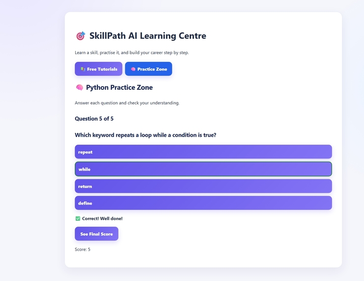 Skill Path AI – screenshot 4
