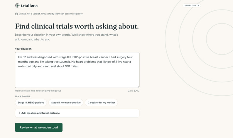 TrialLens – screenshot 1