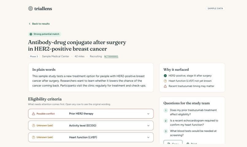 TrialLens – screenshot 4