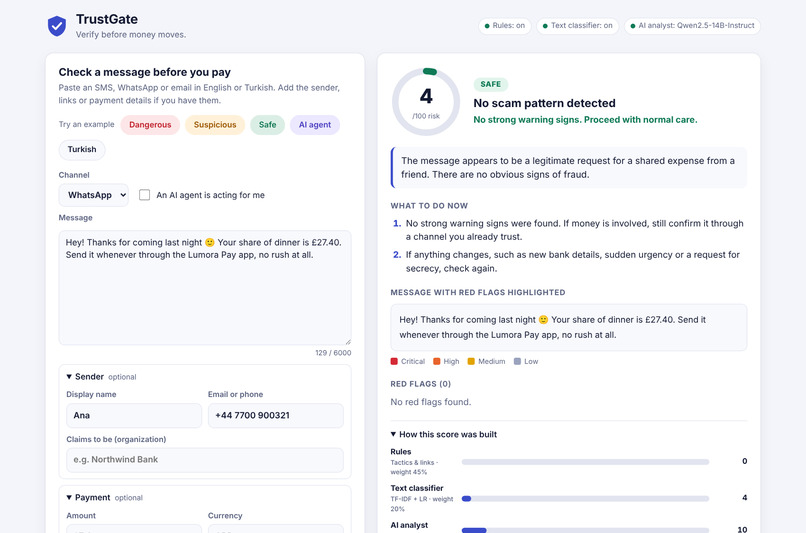 TrustGate: Verify Before You Pay – screenshot 5
