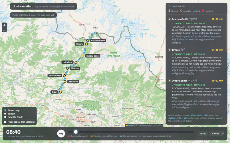 Upstream Alert – screenshot 1