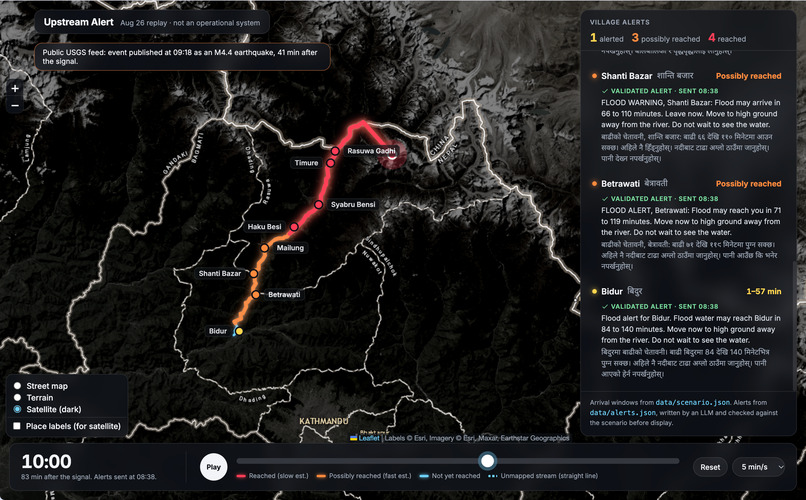 Upstream Alert – screenshot 2