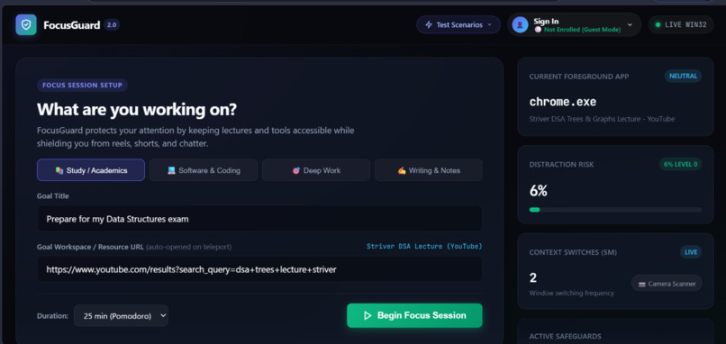 Focus Guard 2.0 – screenshot 1