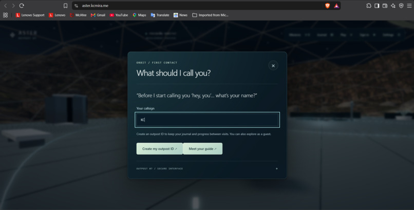 Aster – screenshot 2