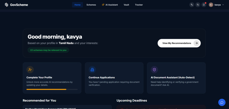 GovScheme – screenshot 1