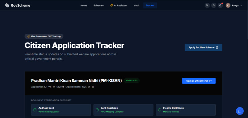 GovScheme – screenshot 3