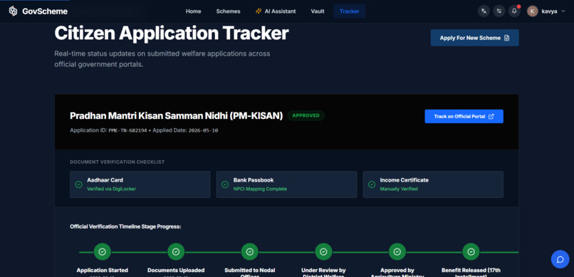 GovScheme – screenshot 5