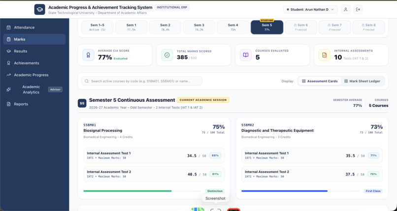 AI Academic Progression & Achievement Tracking System – screenshot 12