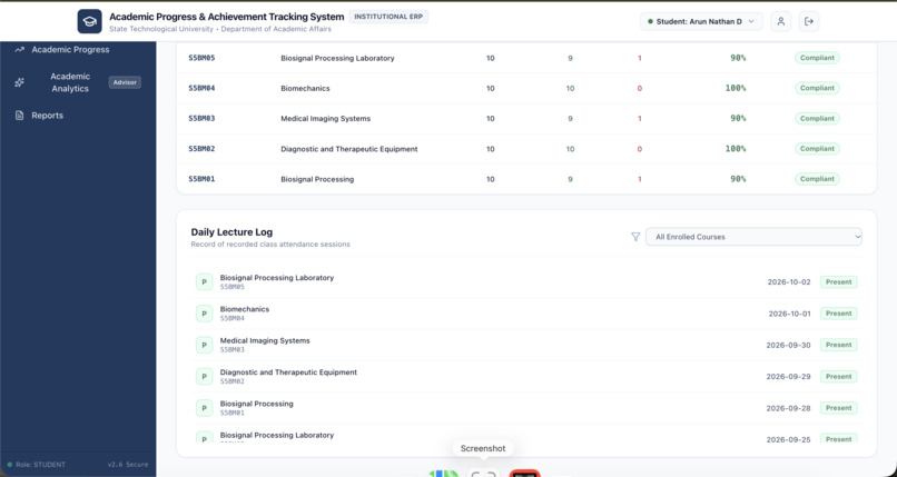 AI Academic Progression & Achievement Tracking System – screenshot 13