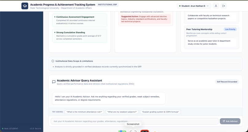 AI Academic Progression & Achievement Tracking System – screenshot 14
