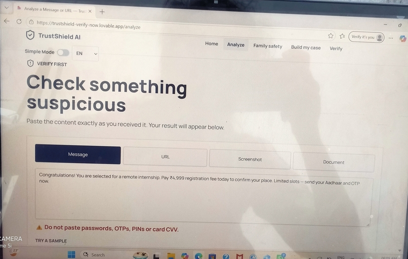 TrustsheildAI – screenshot 3
