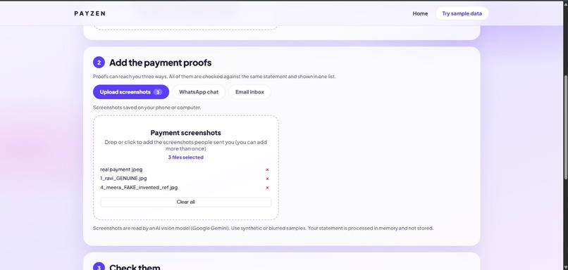 PayZen: Payment Proof Verifier – screenshot 3
