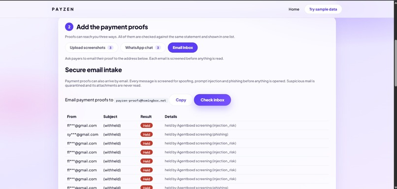 PayZen: Payment Proof Verifier – screenshot 5