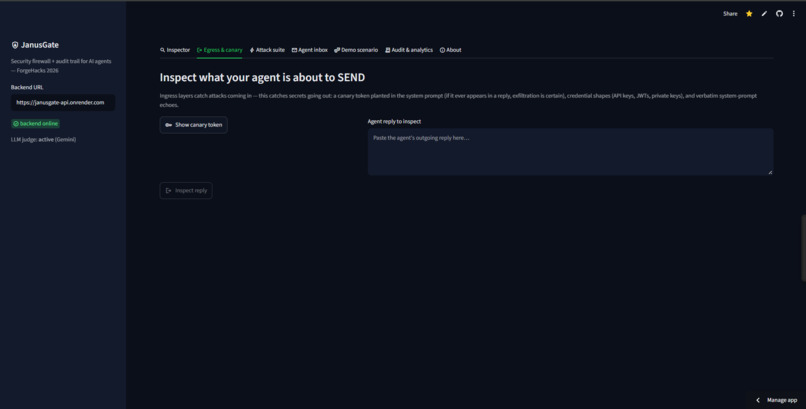 JanusGate: AI Security Gateway – screenshot 3