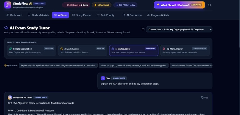 StudyFlow AI – Adaptive Student Productivity Platform – screenshot 3