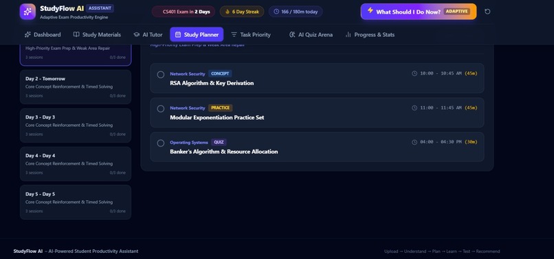StudyFlow AI – Adaptive Student Productivity Platform – screenshot 10