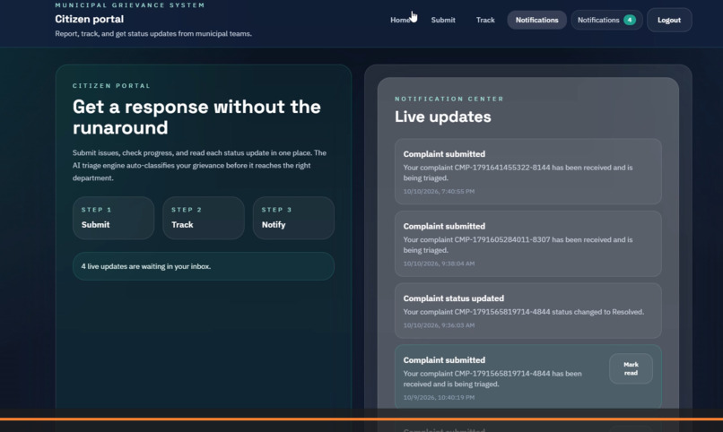 AI-Powered Grievance Triage & Resolution Agent – screenshot 4