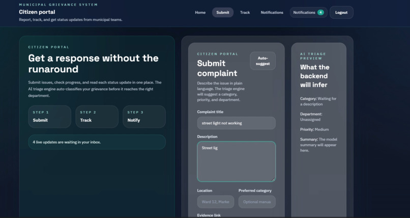 AI-Powered Grievance Triage & Resolution Agent – screenshot 5
