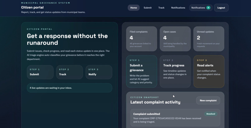 AI-Powered Grievance Triage & Resolution Agent – screenshot 7