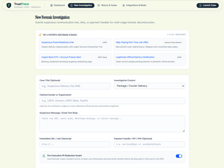 AI Powered Evidence First Fraud Investigation Platform – screenshot 3