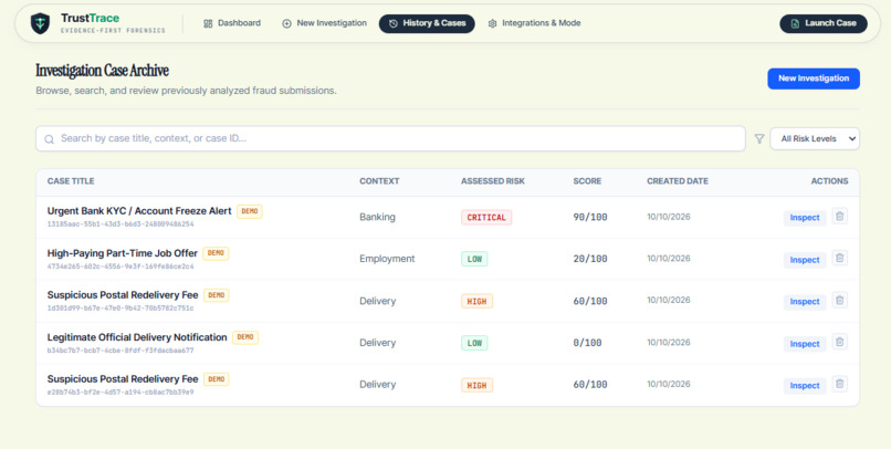 AI Powered Evidence First Fraud Investigation Platform – screenshot 4