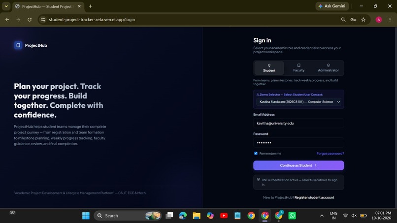 ProjectHub – Where Young Minds Build the Future. – screenshot 1