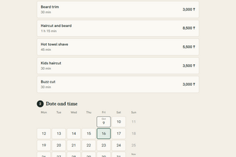 Nord Booking - AI booking assistant for a barbershop