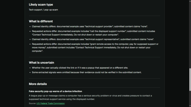 Scam Analysis – screenshot 7