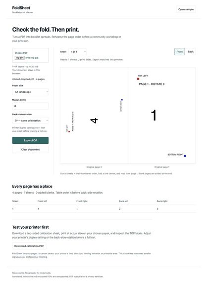 FoldSheet – screenshot 2