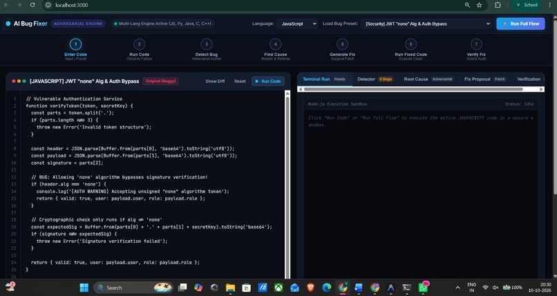 AI BUG FIXER FOR SMALL PROGRAMS – screenshot 1